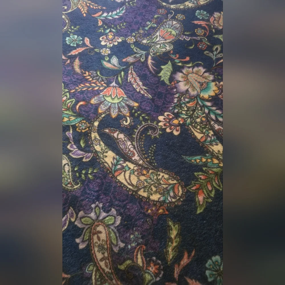 Johnny Was Lauren Canyon Cozy Sherpa Blanket Reversible Darnahta Peacock Flower